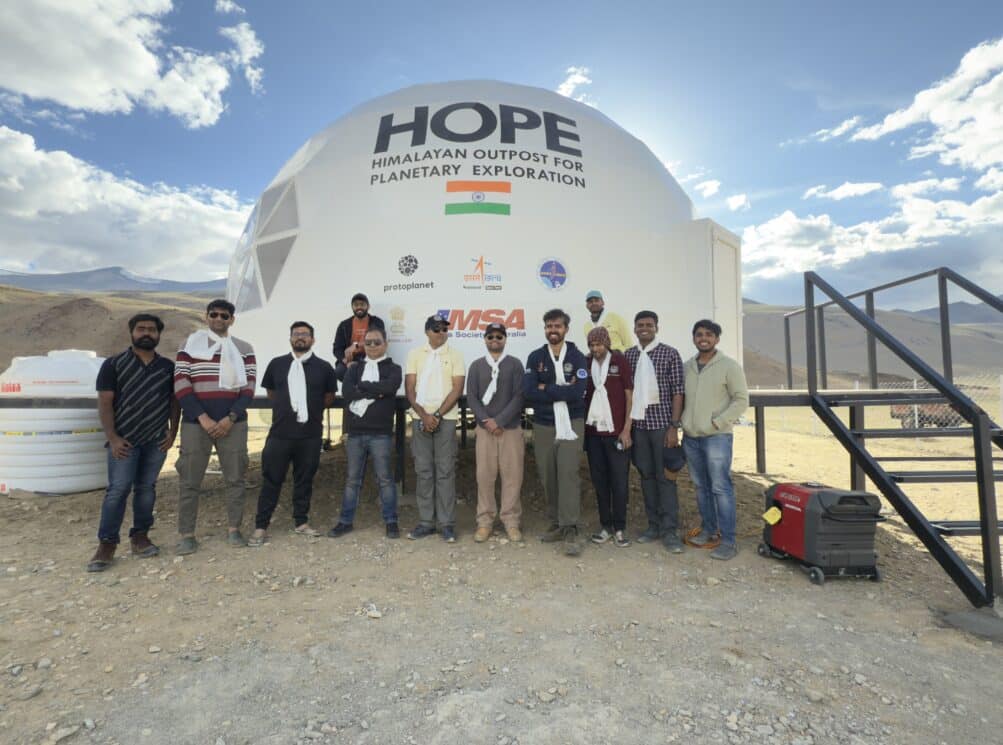 The Spaceward Bound India 2025 international field team in Ladakh
