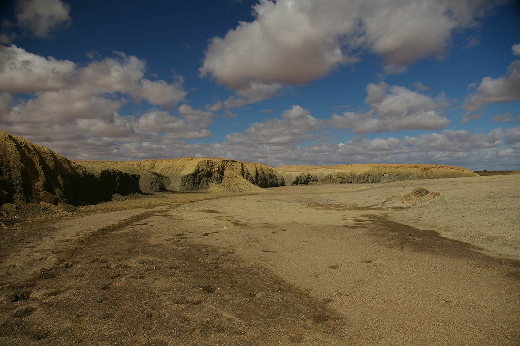 Arid desert terrain north of the Flinders Ranges, South Australia