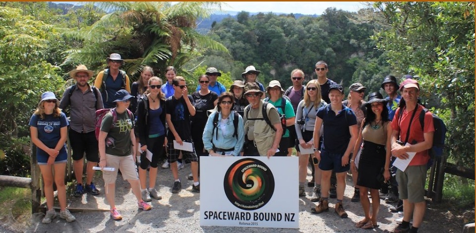 The Spaceward Bound New Zealand 2015 team of educators, scientists, researchers and students
